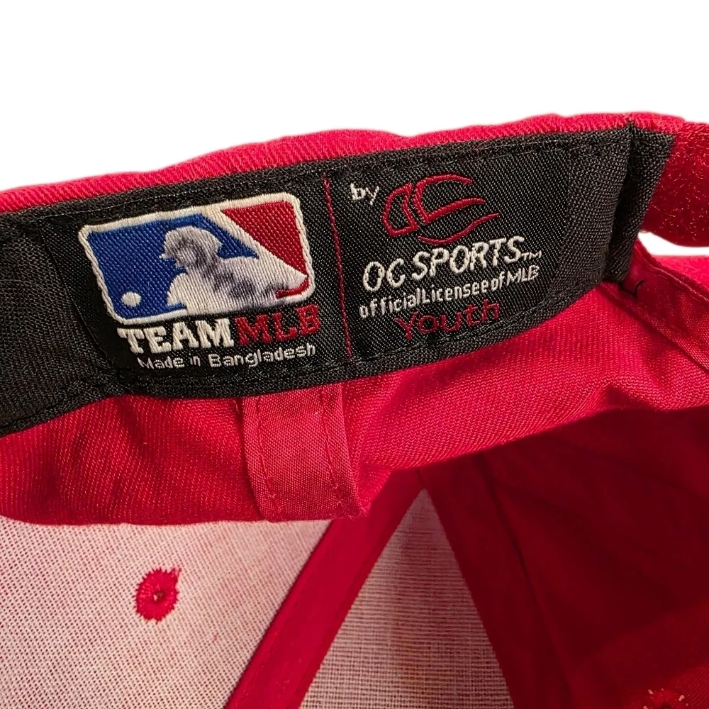 Cincinnati Reds Youth Baseball Cap MLB Team Hat Red Adjustable by OC Sports
